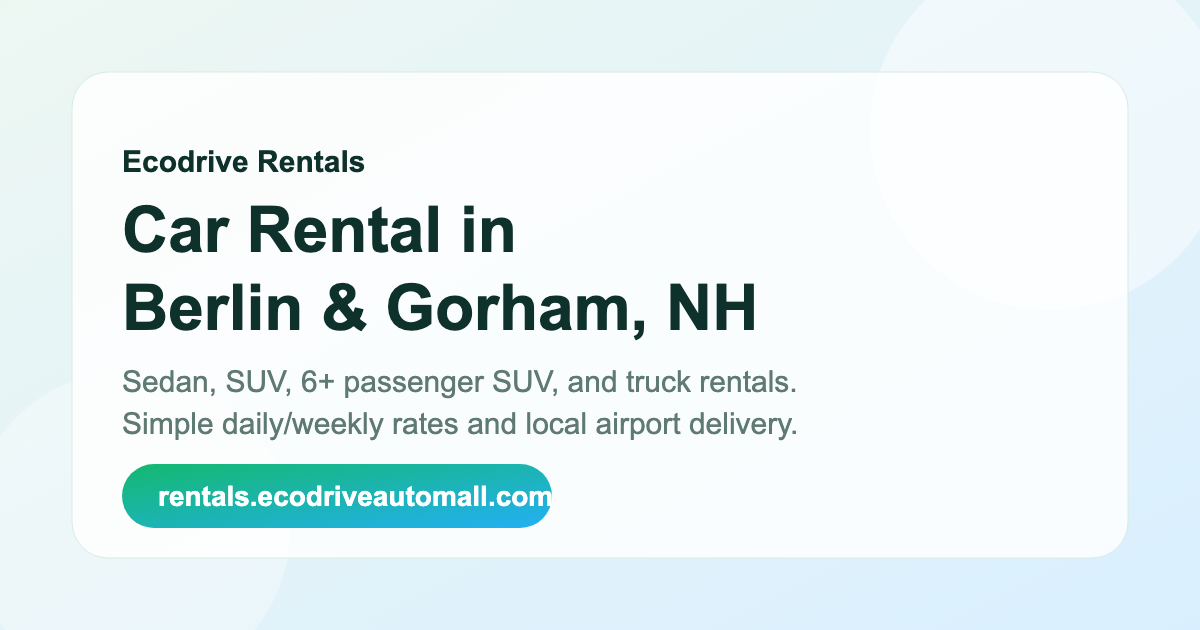 Ecodrive Rentals